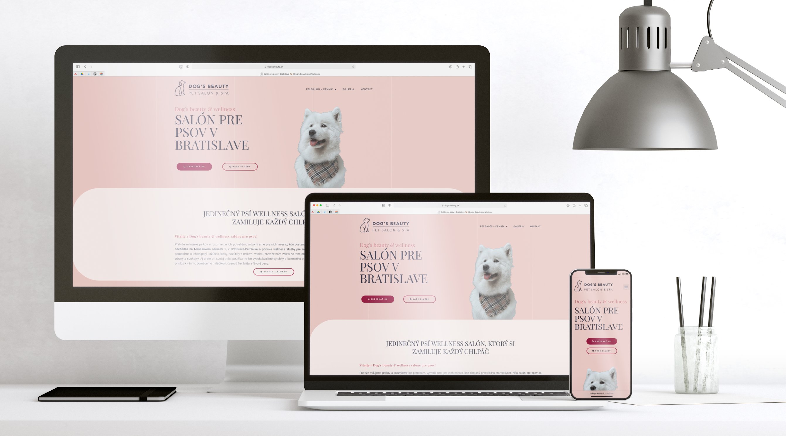 Nový web pre psí salón s jedinečnými wellness službami
